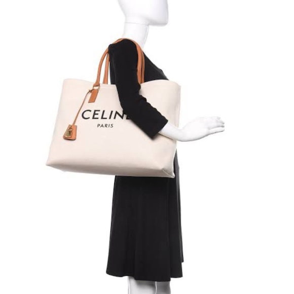 Authentic CELINE Horizontal Cabas Tote Bag Shoulder Bag - Picture 3 of 9